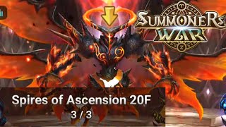 Spires Of Ascension 20F  Summoners War [upl. by Fogg71]