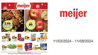 Meijer Weekly Ad US  11032024  11092024 [upl. by Abihsat377]