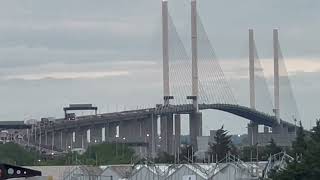 QE2 Bridge Between Thurrock and Dartford  Dartford Crossing [upl. by Arotal]