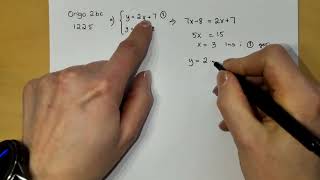1225 Origo Ma2bc Lösa ekvationssystem med substitutionsmetoden [upl. by Einnaoj697]