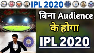 IPL 2020  No audience in IPL 2020 Games  IPL 2020 latest news [upl. by Saunders]