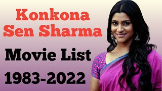 Konkona Sen Sharma All Movie List 19832022  Ashu Da Adda [upl. by Adivad]