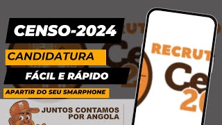 CENSO 2024 Como FAZER a candidatura pelo TELEFONE [upl. by Euqinomod533]