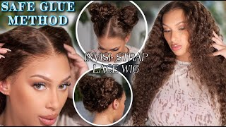 ✨NEW Wig Glue Install METHOD👌🏽Save Your Edges STRONG HOLD Invisi Strap 360 Wig ASHIMARY HAIR [upl. by Elam]