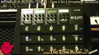 Line 6 M13 Stompbox Modeler  30 Pedals in 30 Days  Day 1  2011 11 Season 2 NAMM [upl. by Radloff713]