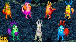 Prismatic Rootitoot  all versions My Singing Monsters Dawn Of Fire 4k [upl. by Chyou]