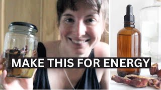 Making reishi tincture for an energy boost  cleaning DIY tincture jars [upl. by Dnomaid]