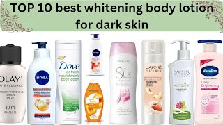 Top 10 best Body whitening lotion for dark skin lightening body lotionMannalaimanskinandhealthcare [upl. by Yelsgnik]