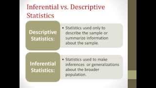 Introduction to StatisticsWhat are they And How Do I Know Which One to Choose [upl. by Harday]