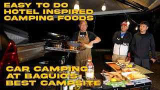 Baguio Car Camping w Chef Lus Hotel inspired camping foods  Jec Episodes [upl. by Vanden]