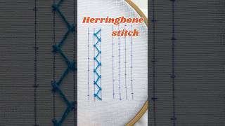 Herringbone stitch How to do a Herringbone stitch [upl. by Reitman659]