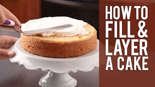 How to Fill and Layer a Cake from Wilton [upl. by Feldt105]