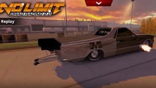 NO LIMIT DRAG RACING 20  MULLET the EL CAMINO 59 BRACKET TUNE [upl. by Deborath]