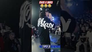 Flick g bars ni Tipsy d 😂😂😂 Tipsy d vs Batang Rebelde funnyvideo funny shorts battle happy [upl. by Denice]