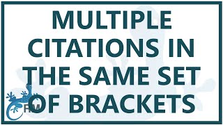 Endnote two or more intext citations in the same set of brackets [upl. by Ycinuq]