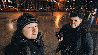 Fujifilm XT4  Lowlight Shooting in a Snowstorm Vlog [upl. by Sirromal]