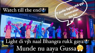 Bhangre di rukkgi performance 🫨  ANNUAL FUNCTION dance bhangra trending explore viralvideo [upl. by Lorsung]