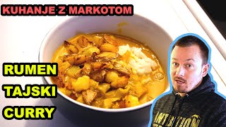 Rumen tajski curry  KUHANJE Z MARKOTOM [upl. by Hook]