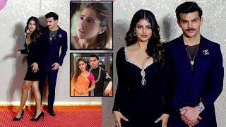 Sara Ali Khan Ex Boyfriend Veer Pahariya Comes Wid New Grlfrnd Miss World Harnaaz Kaur Sandhu At Jio [upl. by Irafat]