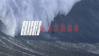 The Greatest Wipeouts From Nazaré  SURFER  Crashes and Burns [upl. by Alletse]