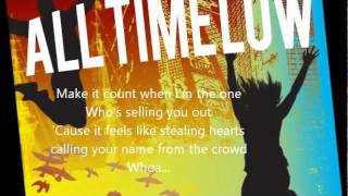 Dear Maria Count Me In  All Time Low Lyric Video [upl. by Aratnahs]