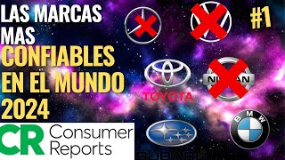 LAS 10 MARCAS MAS CONFIABLES DE AUTOS 2024 POR CONSUMER REPORTS [upl. by Nacnud]