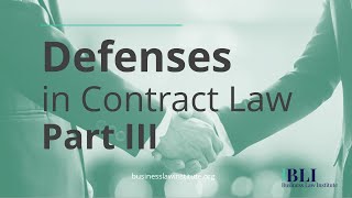 Defenses in Contract Law • Part III Fraudulent Misrepresentation Fraud [upl. by Nnyltiak]