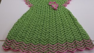 Vestido Crochet Niña 3 a 4 años cc [upl. by Irma416]