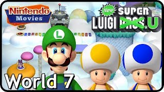 New Super Luigi U  World 7  Meringue Clouds 3 Players 100 Walkthrough [upl. by Nnaytsirk]