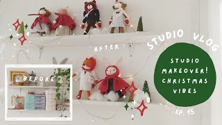 STUDIO VLOG 15  Studio makeover christmas decorations and hampers [upl. by Mendes732]