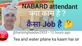 Nabard attendant 2024 क्या चाय पिलाएंगे  Graduates should not apply exservicemanbanker [upl. by Galloway]