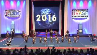 KC Cheer Fierce 5 Worlds 2016 Finals [upl. by Eiramanna]