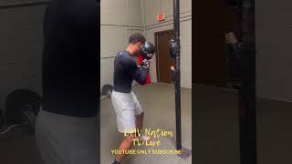 Keith Saunders working on hand placement and power boxing [upl. by Aienahs727]