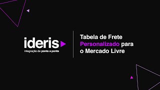 Tabela de Frete Personalizado para o Mercado Livre [upl. by Schofield]