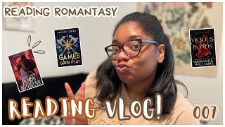 reading romantasy  reading vlog 007 [upl. by Ayerhs]