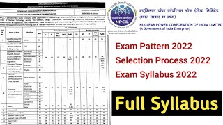 NPCIL sast cat1 electrical paper  NPCIL sttm catii operator Syllabus NPCIL Syllabus 2022 [upl. by Nosnorb]