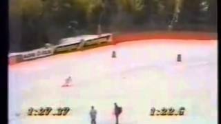 Bib 35 Isolde Kostner wins downhill Garmisch 1994 [upl. by Traweek]