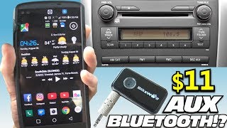 How To Add Bluetooth to Car Stereos amp OLD Home Audio Recievers w Blitzwolf AUX Headphone Jack [upl. by Llenral]