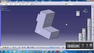 catia v5  Butée réglable  adjustable stop [upl. by Esdnil]