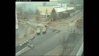 Time lapse 2 year road construction  Spreitenbach Switzerland [upl. by Farah]