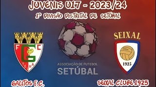 Galitos FC  0 vs 2  Seixal Clube 1925  U17  1ª Divi Dist Setúbal  15102023  2324  G2007 [upl. by Felecia]