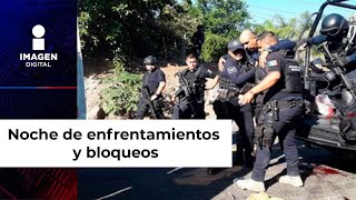 Michoacán vive noche de enfrentamientos y bloqueos [upl. by Relyat311]