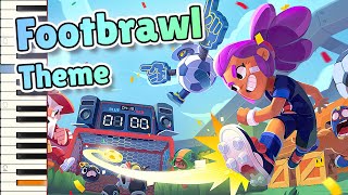 FOOTBRAWL Menu Theme  Brawl Stars Piano [upl. by Niveg]