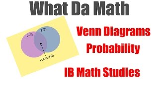 Ch 9 Venn Diagrams in Probability IB Math Studies [upl. by Hyrup]