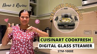 HOW TO OPERATE CUISINART COOKFRESH DIGITAL GLASS STEAMER STM1000E  REVIEW  PAMPANO  HAZELS DIARY [upl. by Hancock]