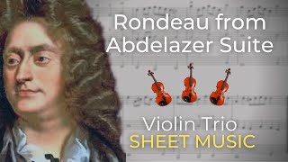 RONDEAU from Abdelazer Suite Violin Trio  Henry Purcell [upl. by Eceinahs]