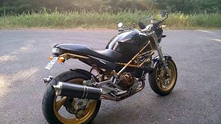 Ducati Monster 900 Sound DryClutch amp Exhaust [upl. by Obaza]