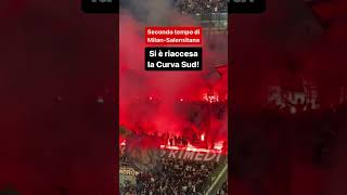 Curva Sud Milano in azione milansalernitana [upl. by Scot]