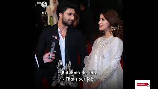 Sajal and abdul ahad raza mir togethergreat interview of yakeen ka safar [upl. by Yraillih]