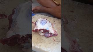 Mutton Cutting Skill mutton muttontown streetfood [upl. by Nosdivad]